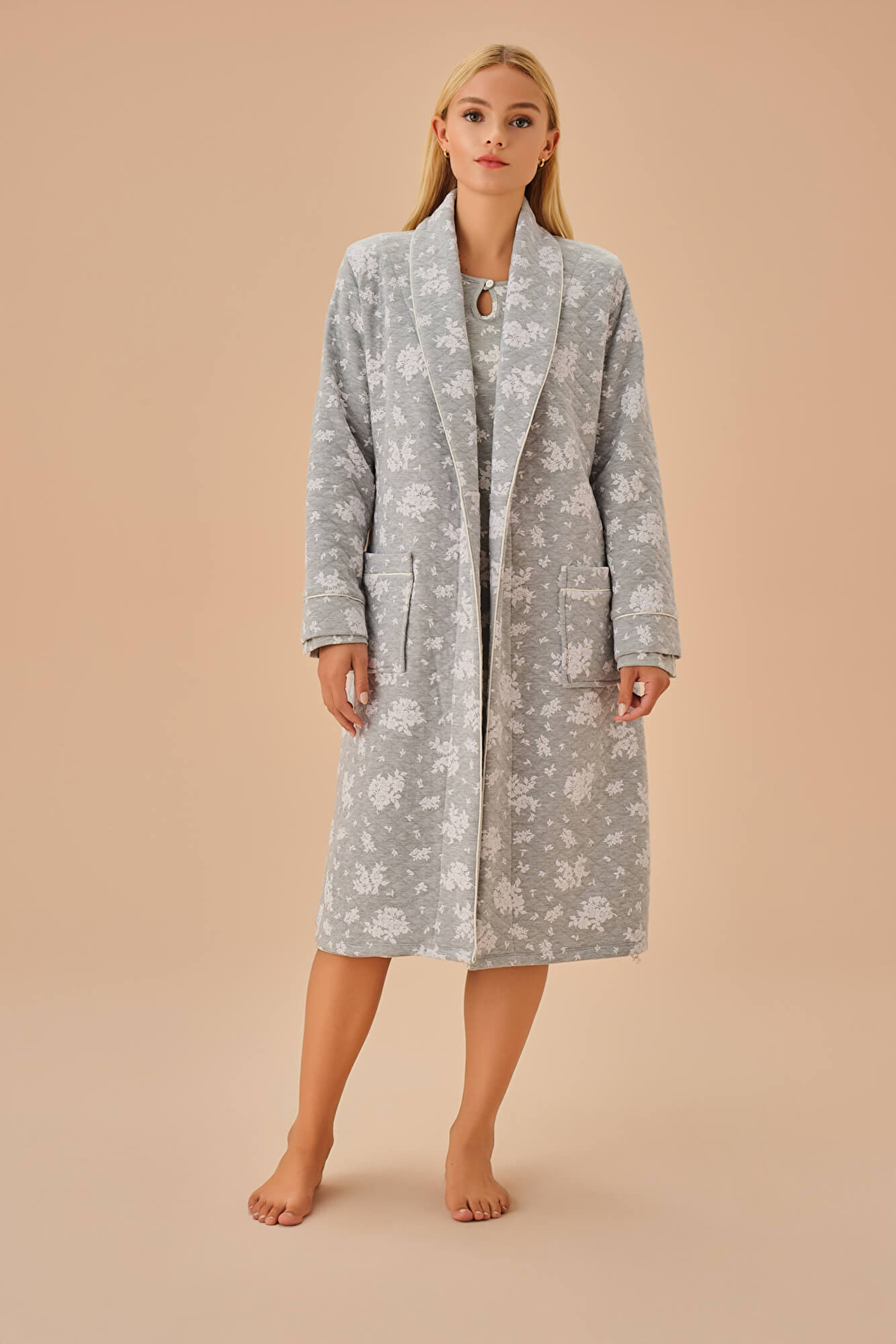 slim fit dress slacks Melody Floral Midi Dress main image 0