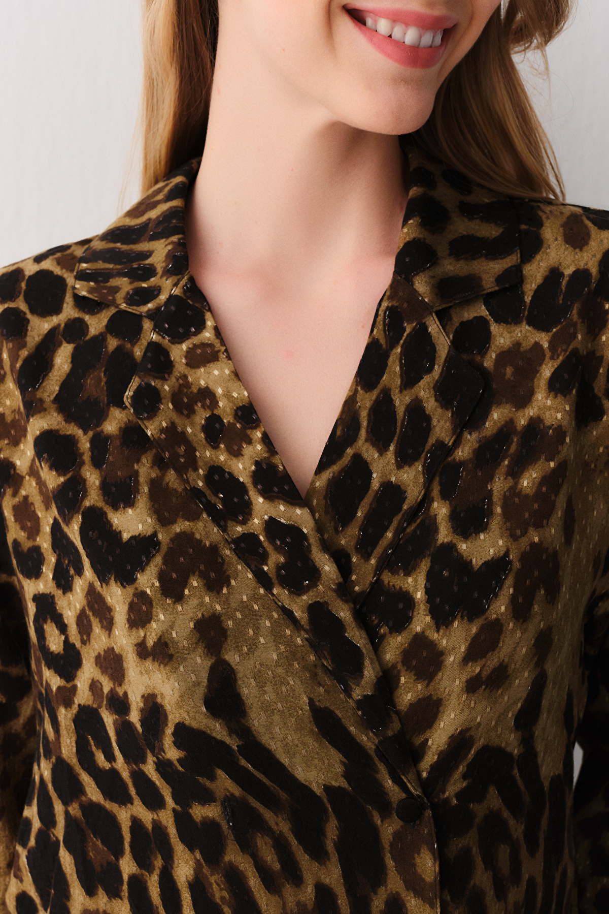 LEOPARD PRINT Mathilda Masculine Pyjamas Set | SUWEN