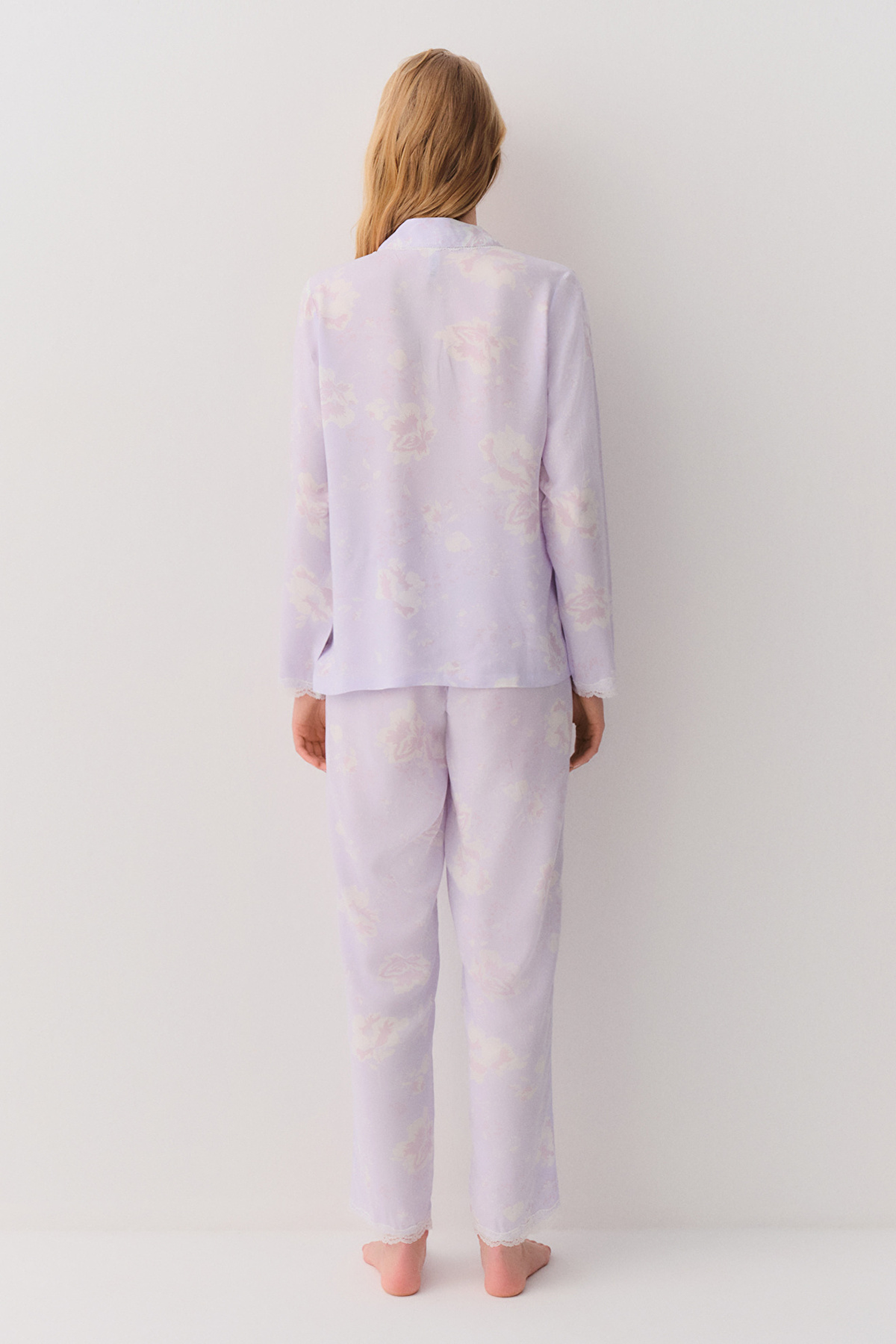 LILAC PRINT Lithium Masculine Pyjamas Set | SUWEN