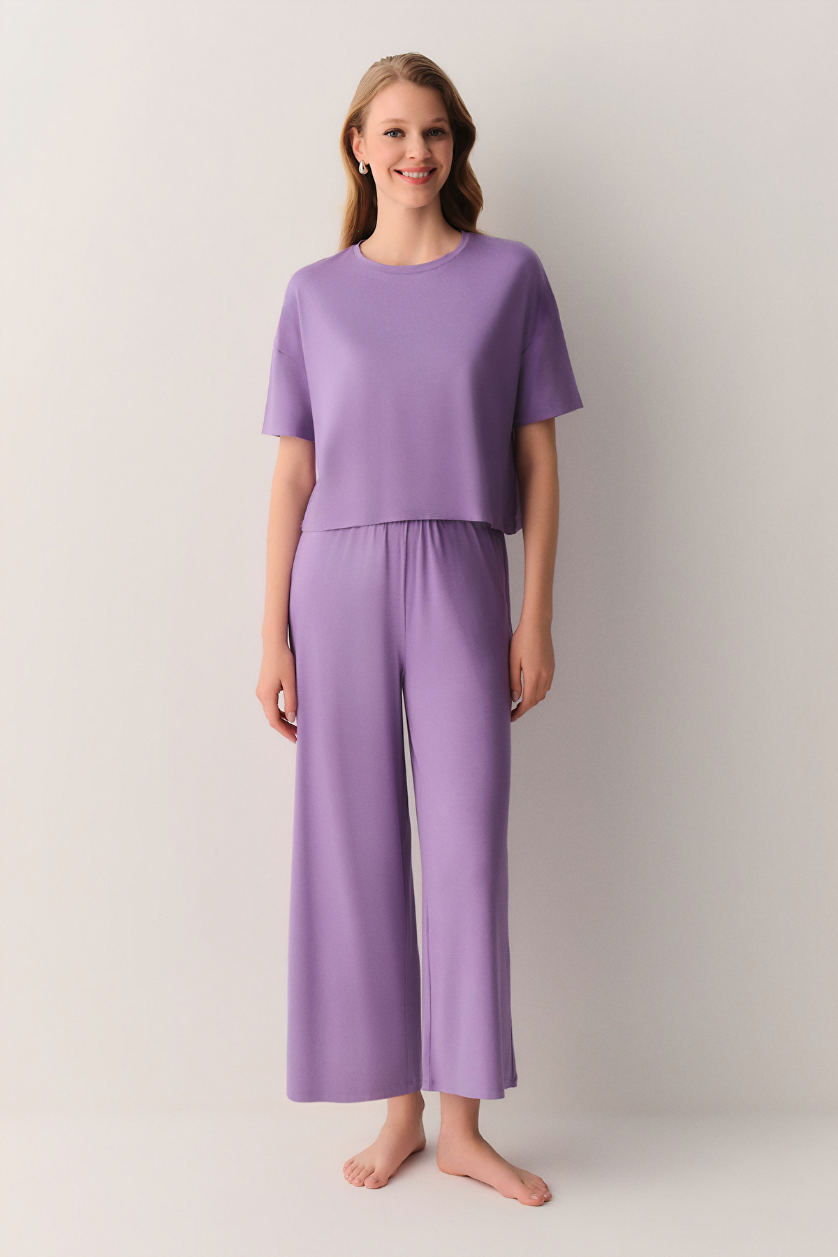 shue様　0412-01 Mor Sandy Pijama Takımı | SUWEN