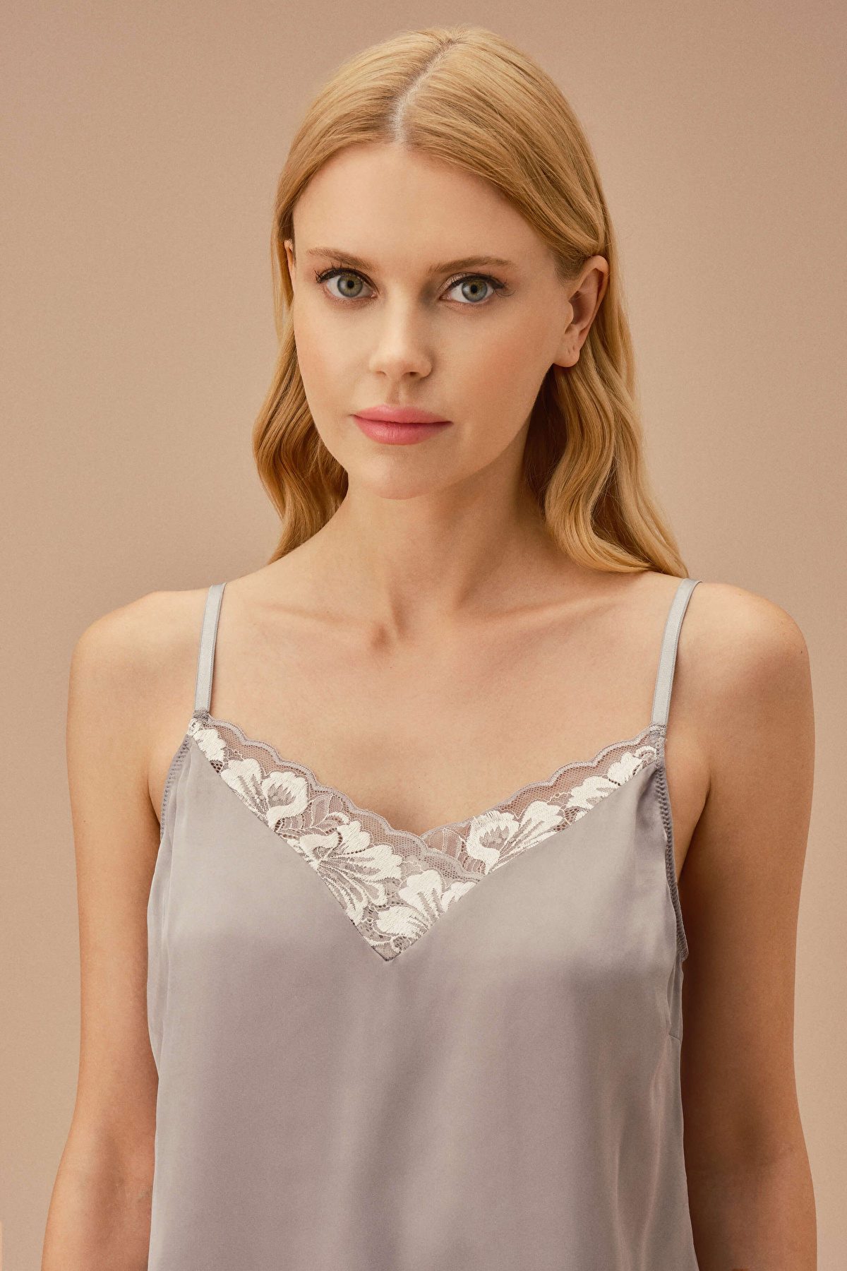 Gray Charm Babydoll Set | SUWEN