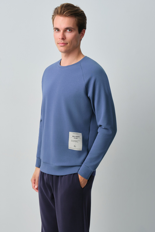 Koyu Lacivert Wellness Erkek Pijama Takımı