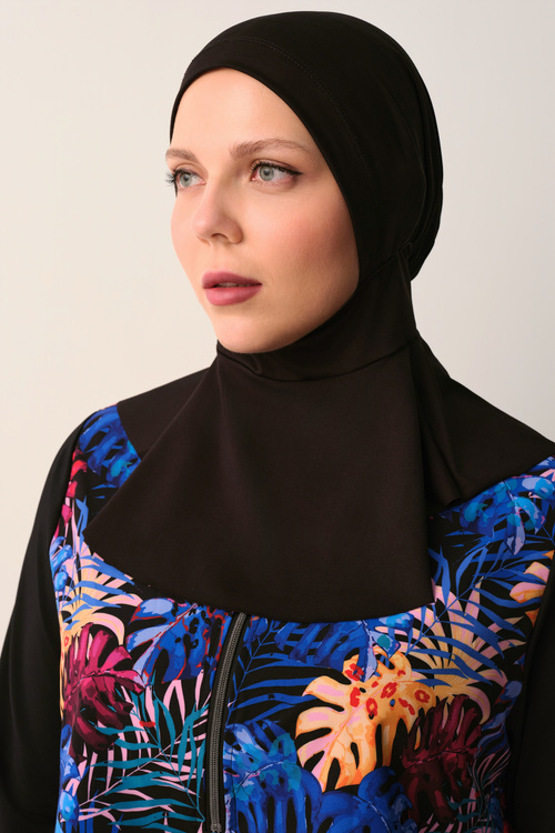 Siyah Tropez Tesettür Bone
