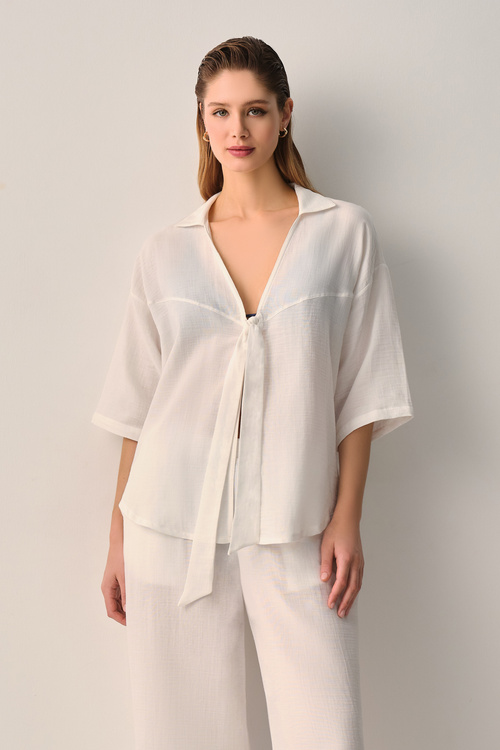 Ecru Jasmine Kimono