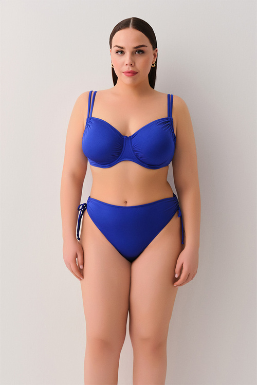 Saks Balenli Körüklü Toparlayıcı Bikini Üst
