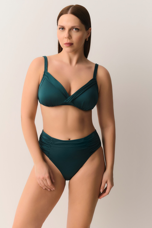 Yeşil Drapeli Renkli Bikini Alt