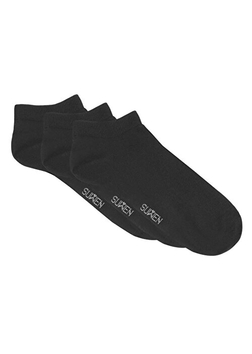 Siyah / Siyah / Siyah Erkek Basic 3'lü paket Çorap 