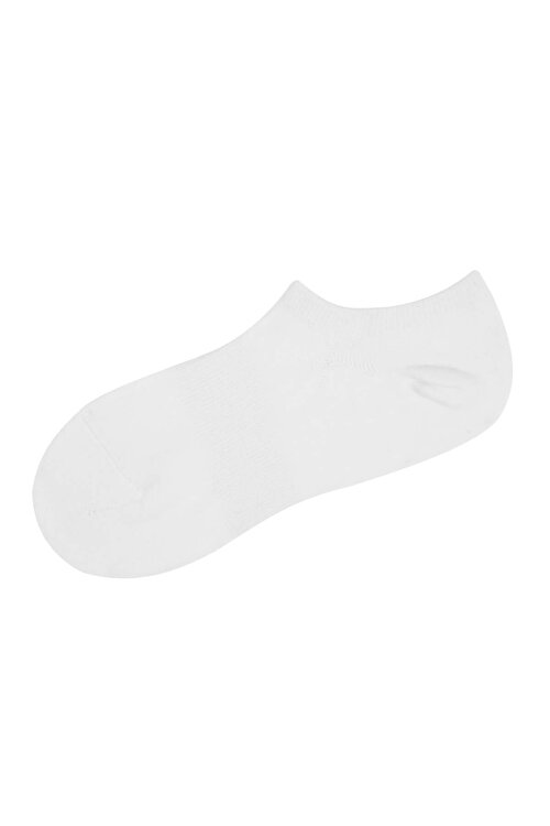 Beyaz Erkek Premium Sneaker Çorap