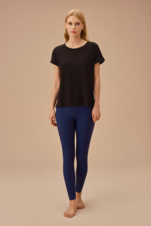 Lacivert Control Fit Tayt