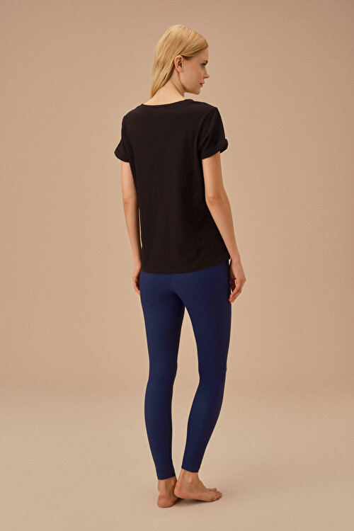 Lacivert Control Fit Tayt