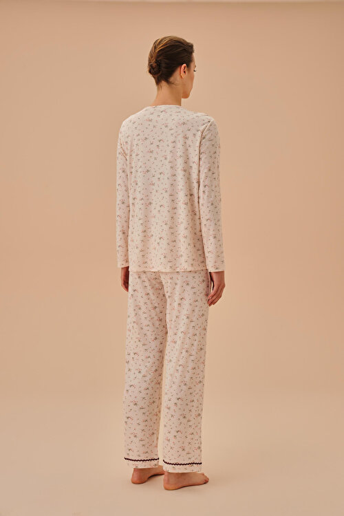 Pembe Young Mother Maskülen Pijama Takımı