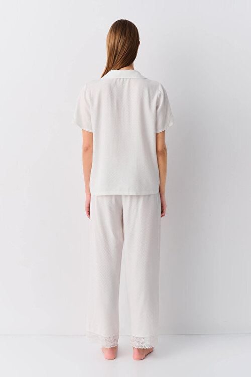 Ekru Maison Maskülen Pijama Takımı
