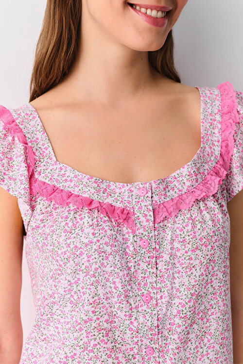 Pembe Betty Şort Pijama Takımı