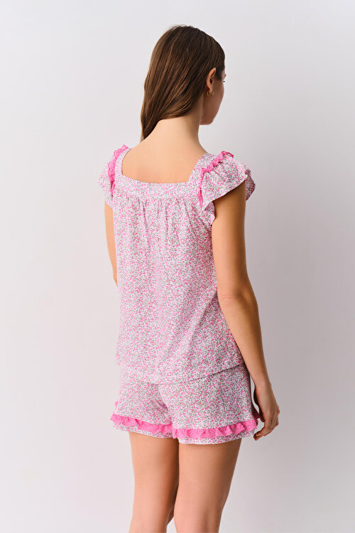 Pembe Betty Şort Pijama Takımı