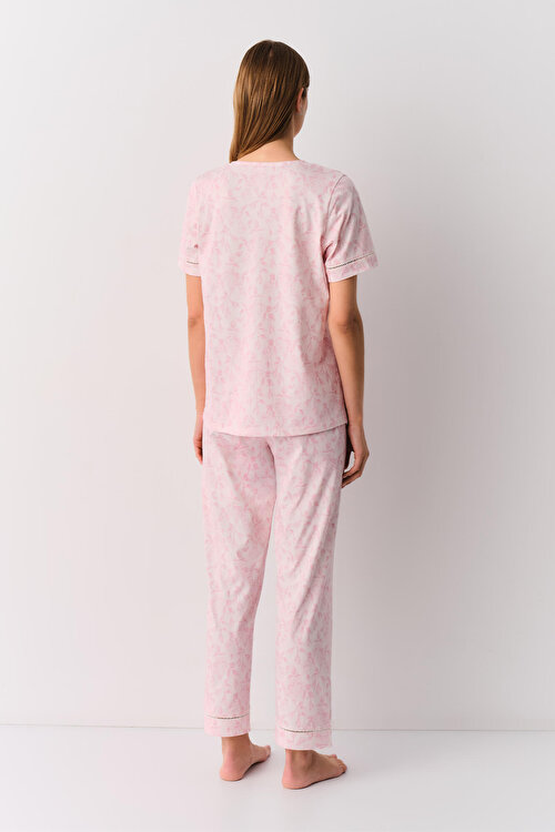 Pembe Bianca Maskülen Pijama Takımı