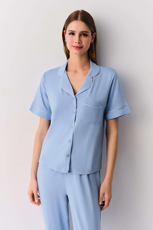 Mavi Misty Maskülen Pijama Takımı