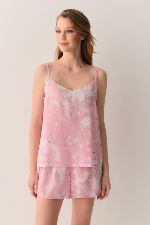Pembe Ashley Atlet Şort Pijama Takımı