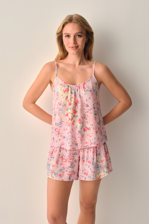 Pembe Daydream Atlet Şort Pijama Takımı