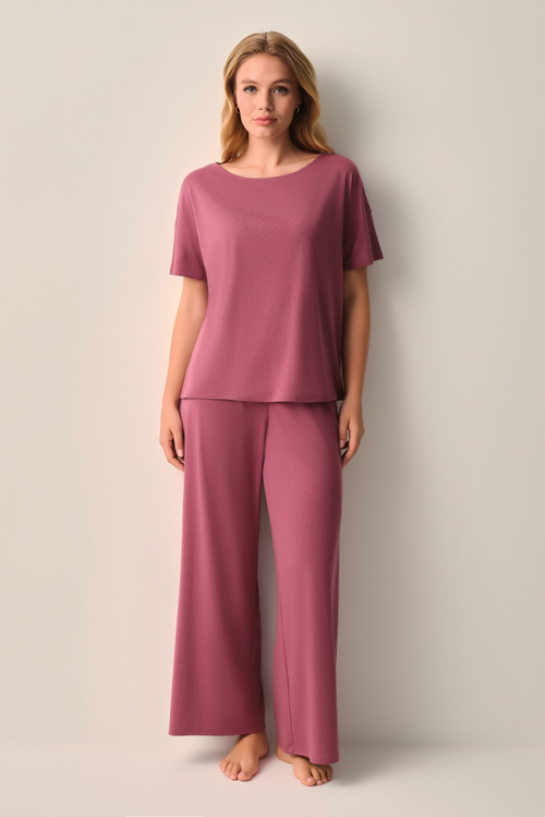 Gül Rengi Mira Modal Pijama Takımı