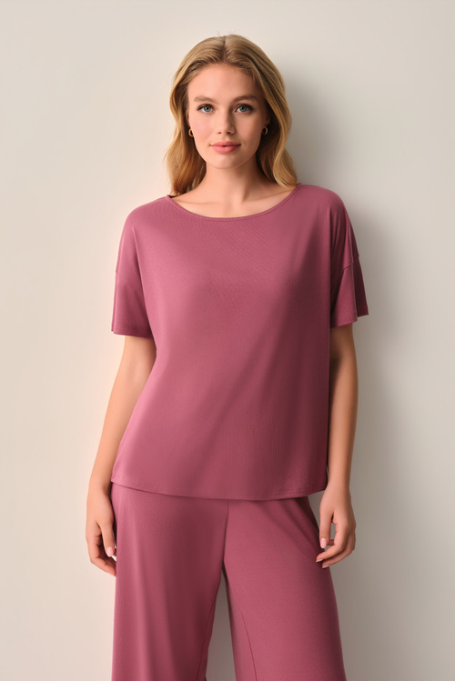 Gül Rengi Mira Modal Pijama Takımı