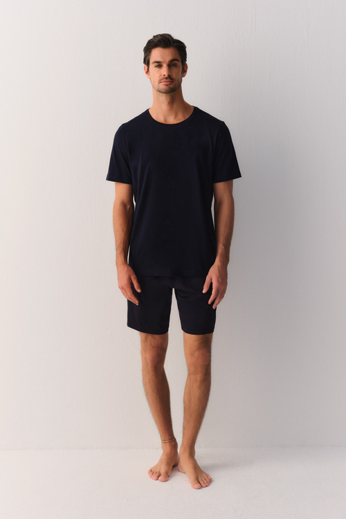 Lacivert Casual Essentials Erkek T-Shirt
