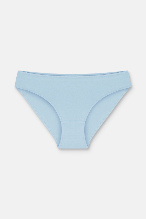 Lila / Lacivert / Mavi 3'lü Pamuklu Basic Normal Bel Slip Külot