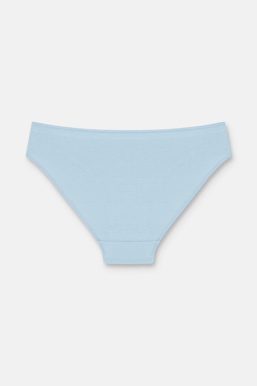Lila / Lacivert / Mavi 3'lü Pamuklu Basic Normal Bel Slip Külot