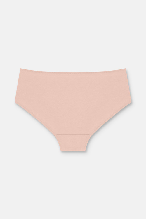 Ten / Kahverengi / Pembe 3'lü Pamuklu Basic Yüksek Bel Slip Külot