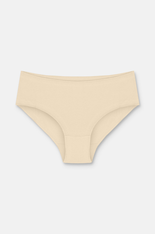 Siyah / Beyaz / Ten Rengi 3'lü Pamuklu Basic Yüksek Bel Slip Külot