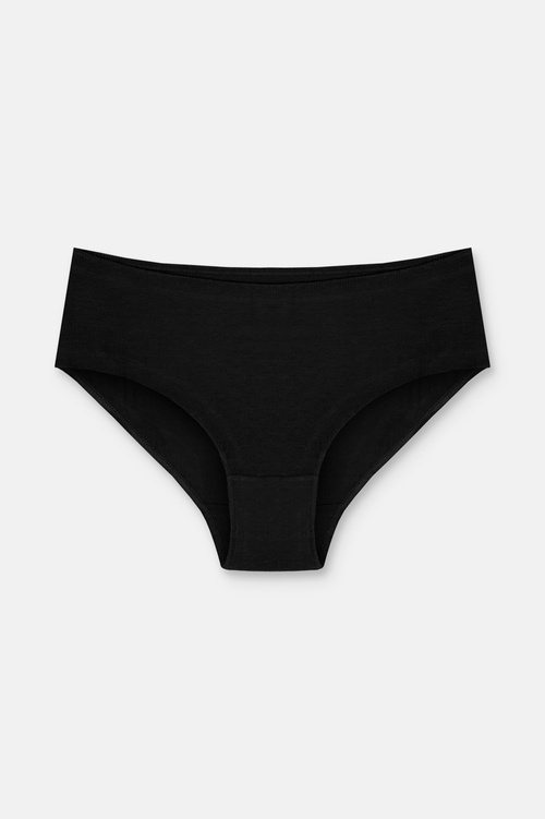 Siyah / Beyaz / Ten Rengi 3'lü Pamuklu Basic Yüksek Bel Slip Külot