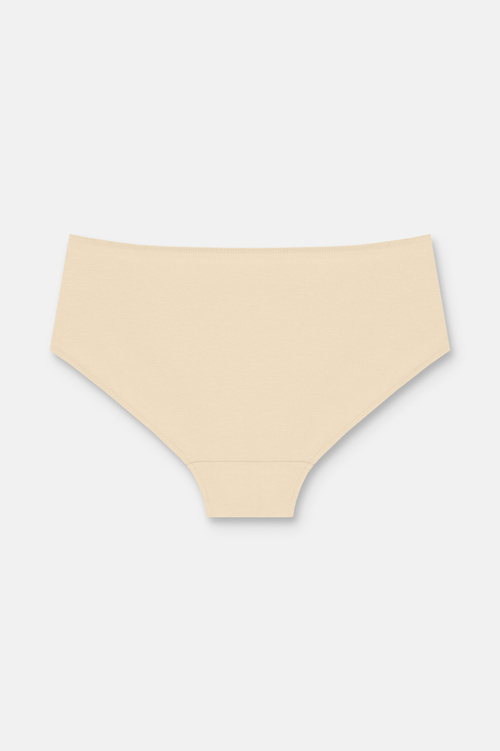 Siyah / Beyaz / Ten Rengi 3'lü Pamuklu Basic Yüksek Bel Slip Külot