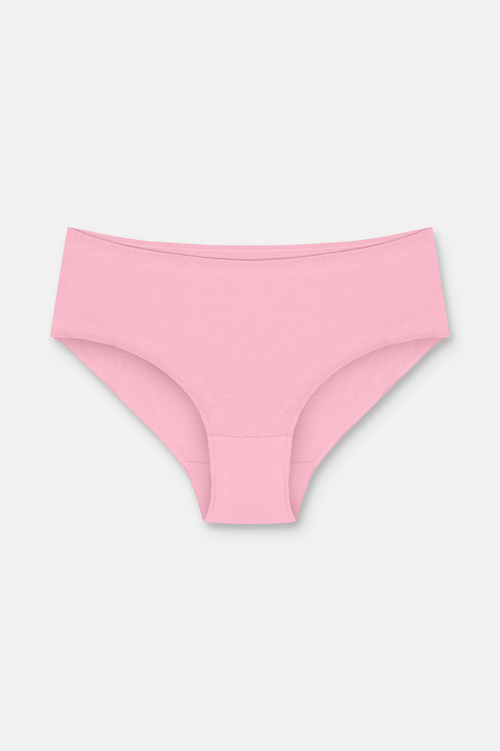 Ekru / Vizon / Pembe 3'lü Pamuklu Basic Yüksek Bel Slip Külot