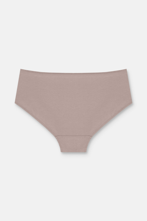 Ekru / Vizon / Pembe 3'lü Pamuklu Basic Yüksek Bel Slip Külot