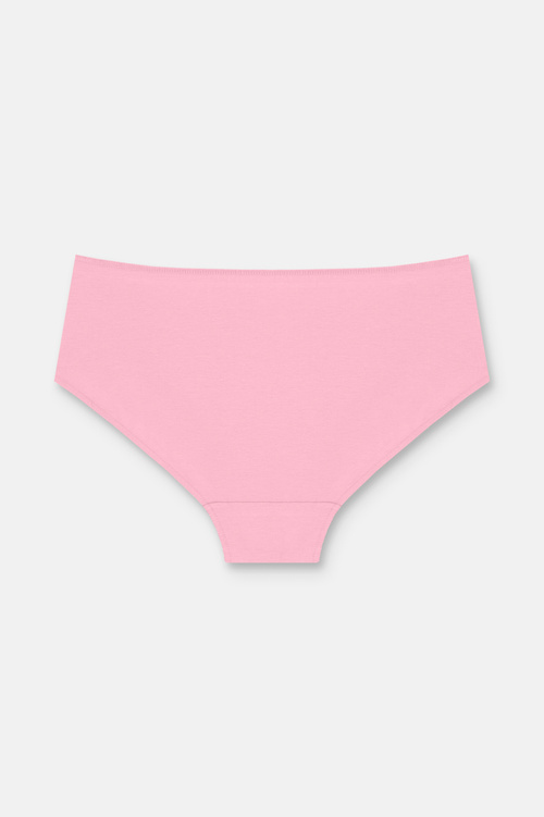 Ekru / Vizon / Pembe 3'lü Pamuklu Basic Yüksek Bel Slip Külot