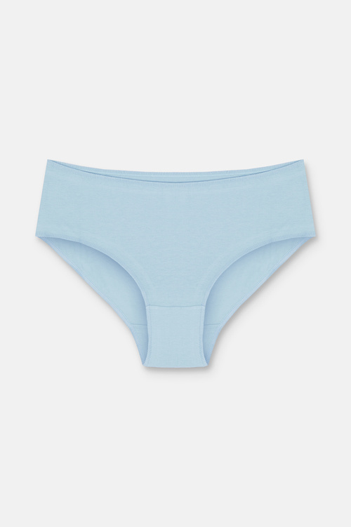 Lila / Lacivert / Mavi 3'lü Pamuklu Basic Yüksek Bel Slip Külot