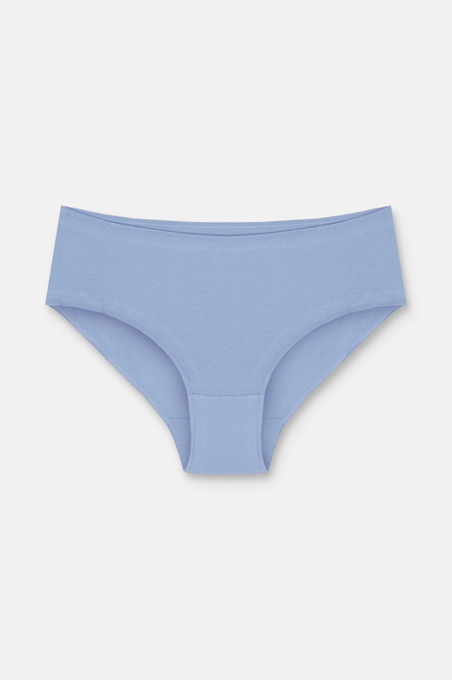 Lila / Lacivert / Mavi 3'lü Pamuklu Basic Yüksek Bel Slip Külot