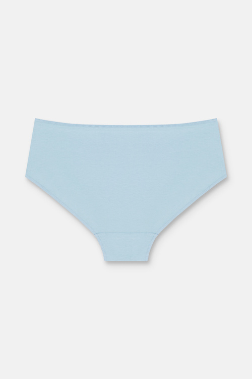 Lila / Lacivert / Mavi 3'lü Pamuklu Basic Yüksek Bel Slip Külot