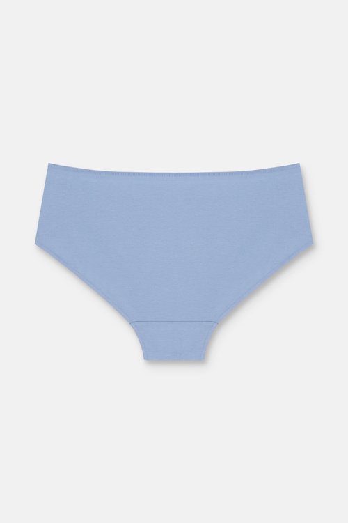 Lila / Lacivert / Mavi 3'lü Pamuklu Basic Yüksek Bel Slip Külot