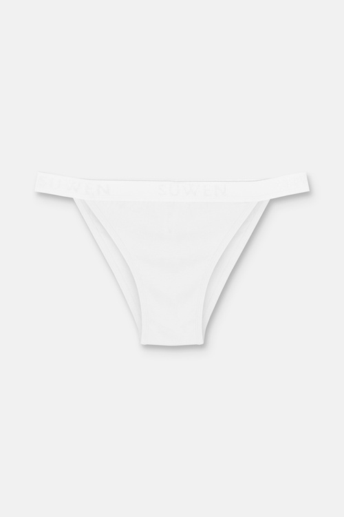 Siyah / Gri / Beyaz 3'lü Pamuklu Lastikli Normal Bel Slip Külot