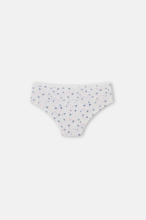 Bloomberry 3'lü Pamuklu Desenli Normal Bel Hipster Külot