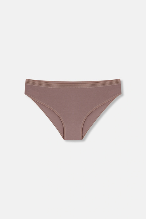 Ekru / Vizon / Pembe 3'lü Pamuklu Dantelli Slip Külot