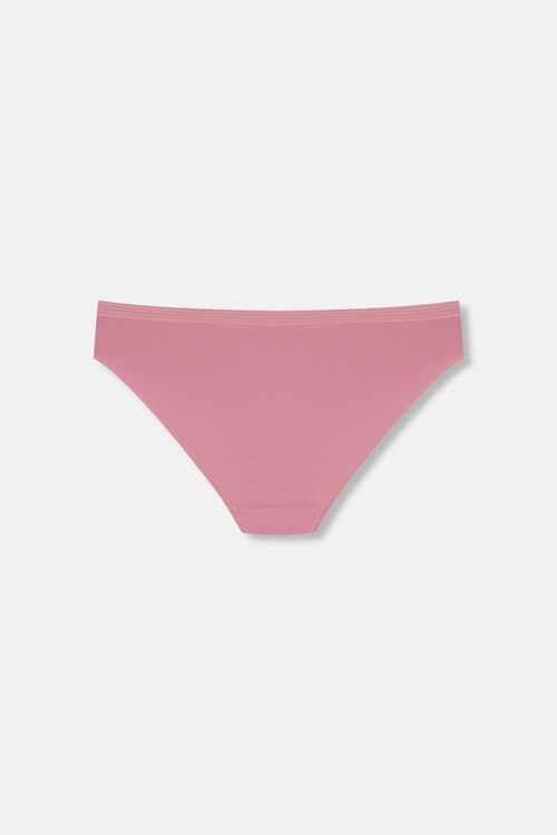 Ekru / Vizon / Pembe 3'lü Pamuklu Dantelli Slip Külot