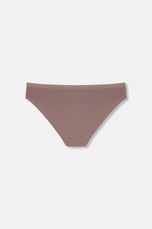 Ekru / Vizon / Pembe 3'lü Pamuklu Dantelli Slip Külot