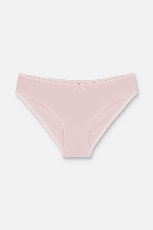 Kahverengi / Pembe / Gül Kurusu 3'lü Pamuklu Normal Bel Slip Külot