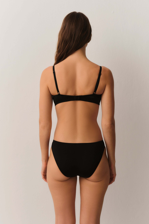 Siyah Ethereal Slip Külot