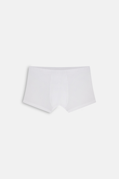 Beyaz Pure Erkek Pamuklu Boxer