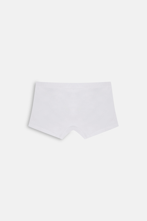Beyaz Pure Erkek Pamuklu Boxer