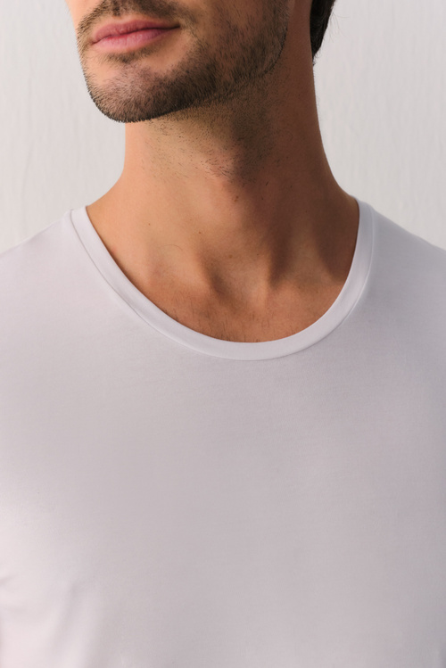 Beyaz Smart Cotton Modal T-Shirt