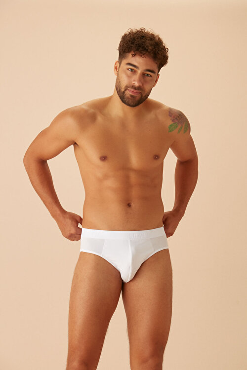 Beyaz Erkek Slip Külot