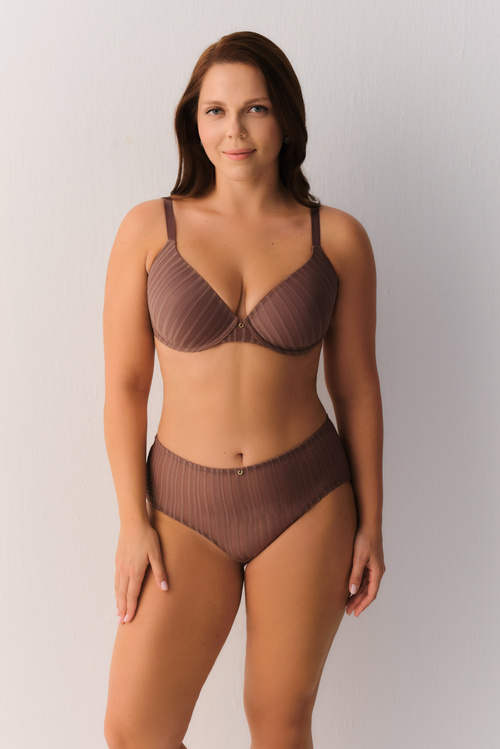 Vizon Stripe Basic Yüksek Bel Slip Külot